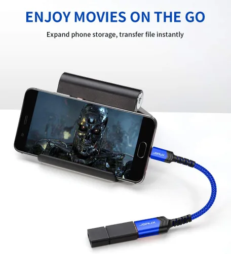 Vista 5 de JSAUX Adaptador USB C a USB [2 unidades], cable OTG tipo C 3.0 OTG On The Go tipo C macho a USB A hembra adaptador compatible con MacBook, iPhone 16