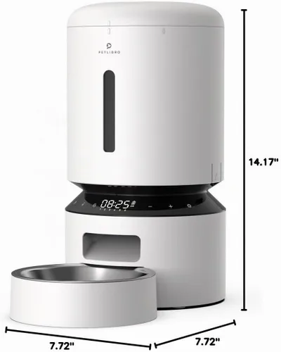 Vista 8 de PETLIBRO - Comedero automático para gatos, dispensador de comida para perros con preservación de frescura, comederos programables para mascotas