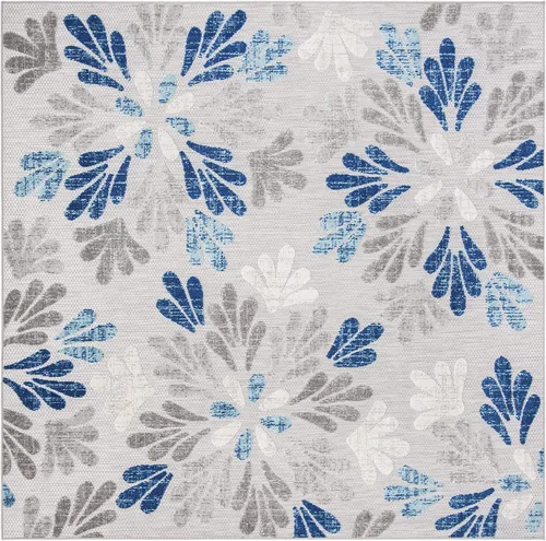 Vista 10 de SAFAVIEH Cabana Collection CBN800F - Alfombra decorativa floral para interiores y exteriores, no desprende pelusa, fácil de limpiar, 2 x 4 pies
