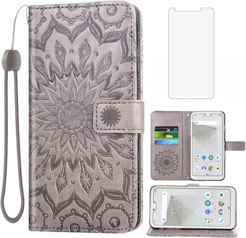 Vista 8 de Funda de teléfono para Google Pixel 3a XL con protector de pantalla de vidrio templado, funda magnética de cuero, soporte para tarjetas, accesorios