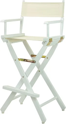 Vista 11 de Casual Home - Silla de director de 18 in, marco negro, lona negra, altura clásica Marco negro - Madera maciza
