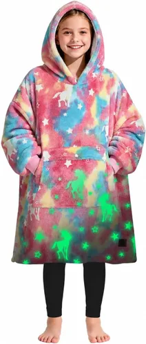 Vista 18 de Catalonia Sudadera tipo manta con capucha para niños, sudadera de sherpa extragrande para adolescentes jóvenes, idea de regalo Dual-Layer Design