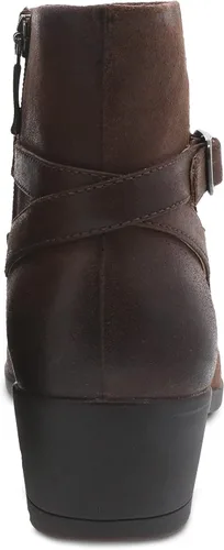 Vista 5 de Dansko Botines de tacón Cagney para mujer, cómodos, soporte de arco, botín sin botones