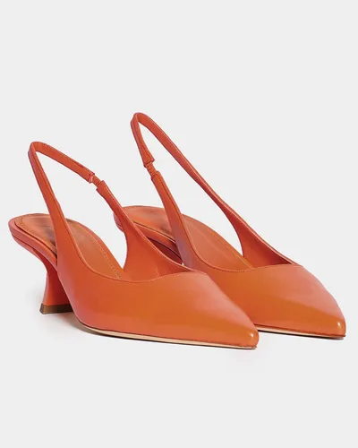 Vista 5 de Zapatos de tacón bajo para mujer, zapatos de tacón cerrado, puntiagudos, zapatos de vestir casuales con espalda descubierta