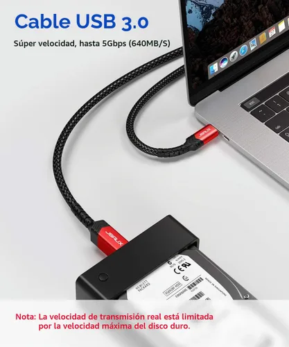 Vista 3 de JSAUX Cable USB C a USB B 3.0 de 6.6 pies