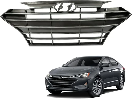 Vista 11 de PIT66 Conjunto de parrilla delantera cromada compatible con Sonata 2011 2012 2013 HY1200154 863503S100