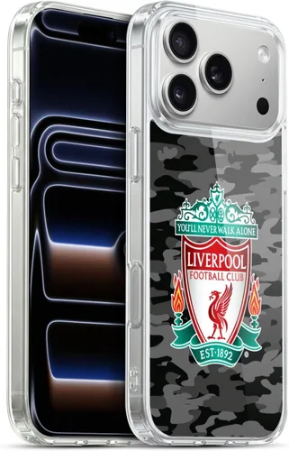 Vista 108 de Head Case Designs Funda de gel con licencia oficial del Liverpool Football Club Away Colourways Crest Camou [protección de grado militar] compatible