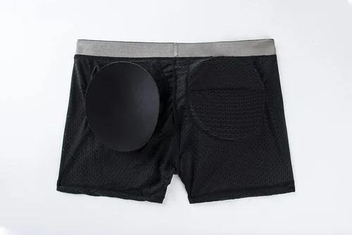 Vista 6 de JOCKMAIL Ropa interior acolchada de malla transpirable para hombre, boxeador acolchado para hombre