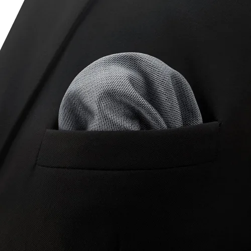 Vista 16 de S&W SHLAX&WING Conjunto de corbata de color sólido y pañuelo de bolsillo para hombre