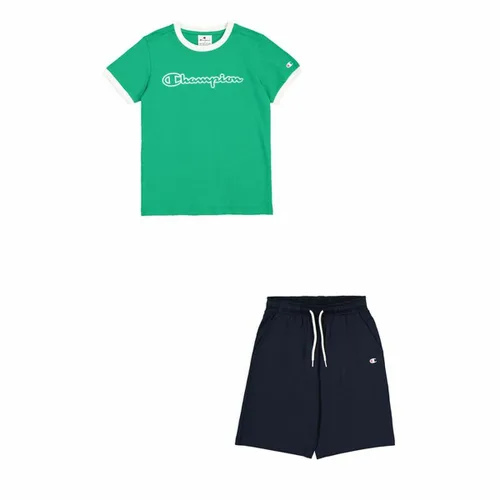 Vista 2 de Conjunto Deportivo para Niños Champion Verde limón