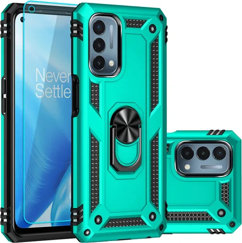 Vista 11 de Funda para OnePlus Nord N200 5G, con protector de pantalla, [grado militar] 16 pies, cubierta probada contra caídas con soporte magnético