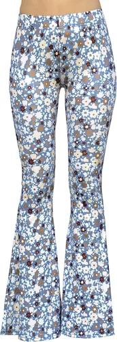 Vista 17 de Daisy Del Sol - Pantalones de yoga cómodos y elásticos de cintura alta, estilo boho de los 70 con parte inferior acampanada Baya