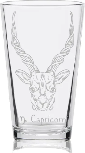 Vista 6 de AQUARIUS ZODIAC - Vaso de pinta grabado Gran idea de regalo místico de horóscopo astrología!