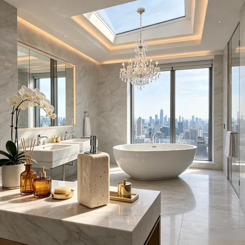 Vista 6 de Dispensador de jabón de travertino, accesorios de baño, dispensador de loción de piedra cuadrada orgánica natural prémium con bomba de metal