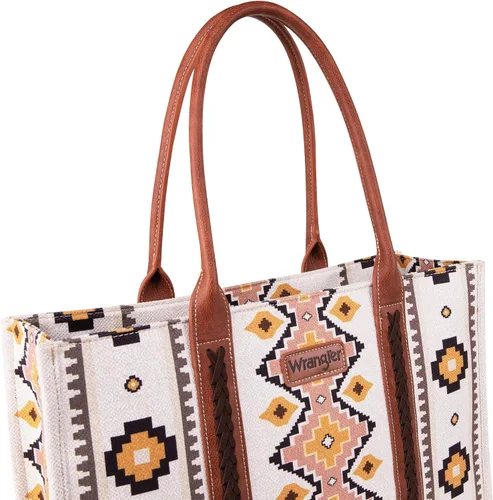 Vista 3 de Wrangler Aztec Tote Bag for Women Boho Shoulder Purses and Handbags