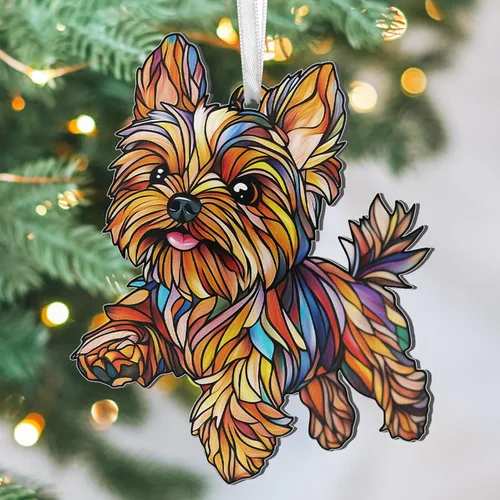 Vista 13 de FLAGWIX Regalos de águila calva de Navidad para hombres y mujeres - Adornos acrílicos planos 2D (no 3D) 2025 para decoraciones - Adorno de águila