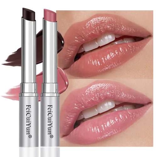 Vista 19 de Tinte labial marrón oscuro con tinte de miel, bálsamo labial, brillo labial, lápiz labial, tintes labiales hidratantes transparentes, color labial