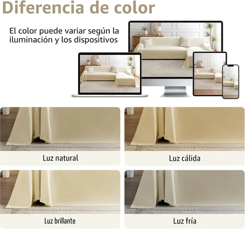 Vista 7 de Fundas para sofá seccional, juego de 2 piezas para sofás en forma de L, protector de muebles lavable y apto para mascotas, manta de chenilla