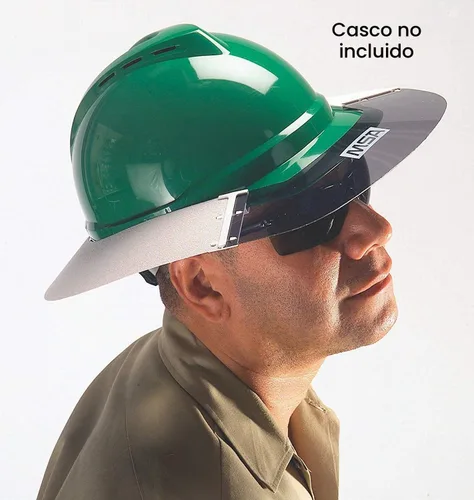 Vista 3 de MSA 697290 V-Gard Protector Solar - Accesorio de Sombrero Duro Reutilizable y Reemplazable, Protección Añadida contra el Sol y el Calor, Lexan