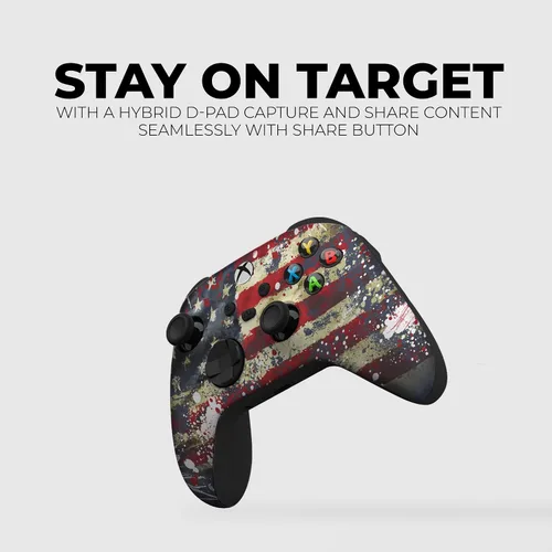 Vista 5 de DreamController Original X-box Wireless Controller Special Edition Customized Compatible with X-box One SX-box Series XS & Windows 10 Made with