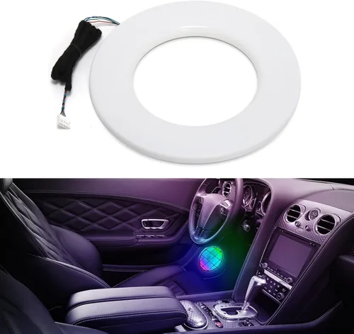 Vista 11 de Tira de luz LED acrílica para interior de automóvil con aplicación inalámbrica, kits de iluminación ambiental RGB Dreamcolor 5 en 1, 16 millones
