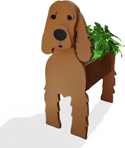 Vista 62 de Macetero de flores para perros, regalos para mujeres, bonitas macetas de PVC para perros, macetas para interiores y exteriores, maceta de jardín