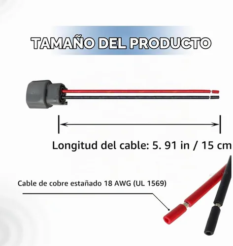Vista 3 de Conector con cables del sensor de temperatura del refrigerante del motor, compatible con Nissan Altima 94-06, Frontier 98-20, Pathfinder 96-12