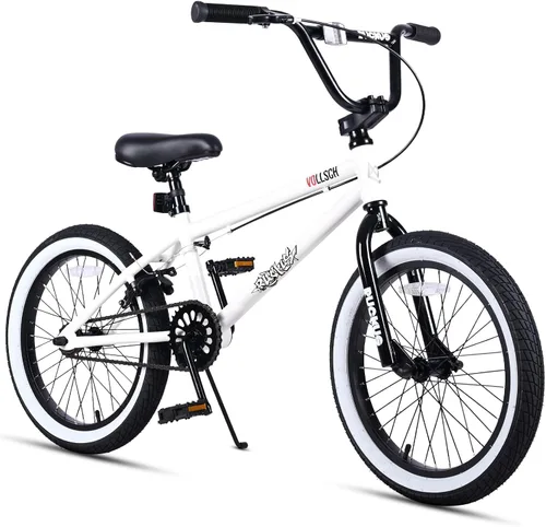 Vista 9 de vollsch Bicicletas BMX Freestyle de 18 y 20 pulgadas para adolescentes de 6 a 15 años de edad, niños, niñas, principiantes con palanca, varios