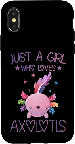 Vista 5 de Just A Girl Who Loves Axolotls Lover Gifts Kawaii Axolotls Case for iPhone 17