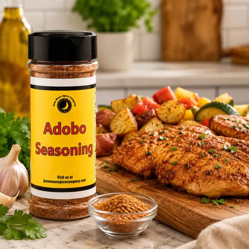 Vista 5 de Premium Condimento ADOBO Coctelera grande Sin calorías Sin grasa Sin colesterol Sin azúcar Savory adobo seasoning with garlic-forward