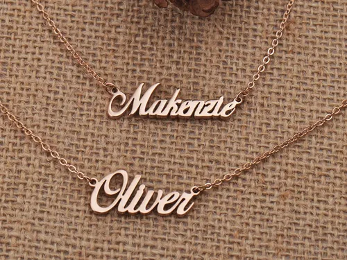 Vista 5 de GR35Z9 Collar personalizado con placa de identificación única