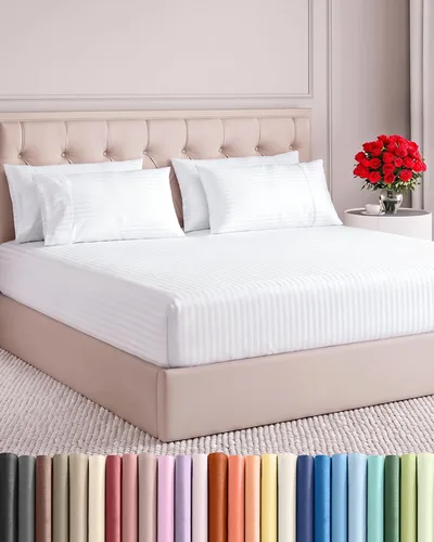 Vista 147 de Juego de sábanas Twin de 4 piezas - Cómodo, transpirable y refrescante - Juego de ropa de cama de lujo de hotel ultrasuave con bolsillos profundos