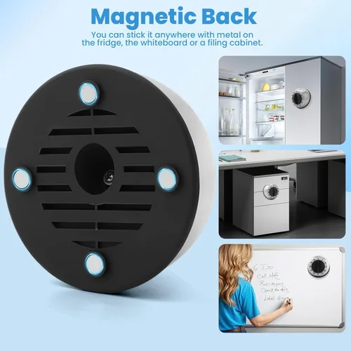 Vista 4 de Temporizador de cocina para cocinar, temporizador magnético de cocina del chef - no requiere baterías - alarma fuerte, temporizadores manuales