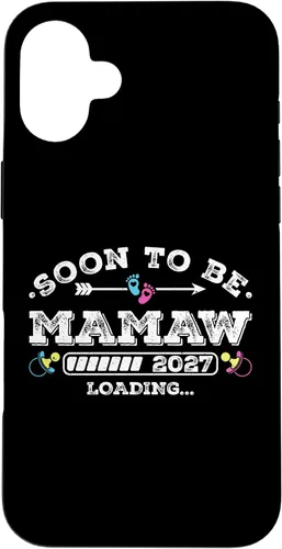 Vista 23 de Soon to Be Mamaw 2027 Loading for Pregnancy Announcement Case for iPhone XR