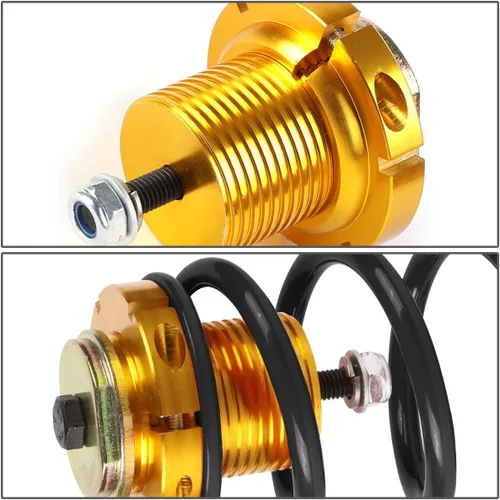 Vista 2 de DNA MOTORING Kit de resorte de mangas coilover de suspensión de 4 piezas compatible con 06-11 Civic, negro, COIL-HC06-BK