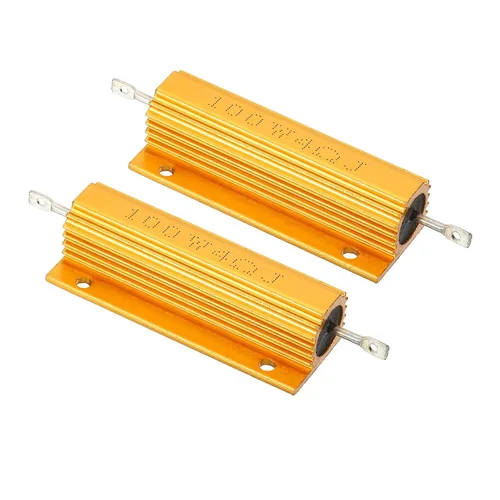 Vista 13 de PATIKIL 100 W 0,01 Ohm Resistencia con carcasa de aluminio, 2 paquetes de resistencias con carcasa de aluminio, resistencias bobinadas en caja