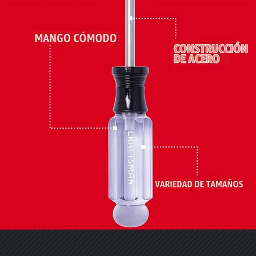 Vista 3 de CRAFTSMAN Juego de destornilladores, Torx, mango de acetato, 5 piezas (CMHT65051)