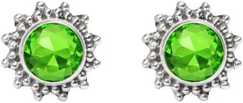 Vista 2 de Aretes tipo dormilona hechos a mano de plata de ley 925 para mujeres y niñas, regalos de Navidad