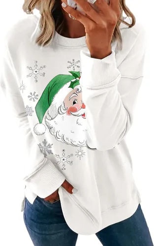 Vista 31 de Dokotoo Women's Casual Crew Neck Sweatshirt Loose Long Sleeve Pullover Tops Jade (Moonlight Jade)