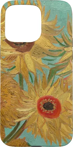 Vista 27 de Vincent van Gogh - Carcasa para iPhone XS, diseño de girasoles