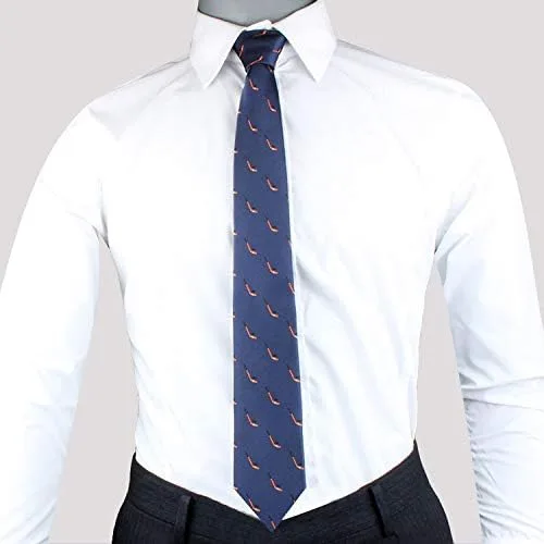 Vista 4 de AUSCUFFLINKS Corbatas deportivas y especiales Corbatas para hombres Lazos tejidos ajustados para el cuello Regalo para colega de trabajo