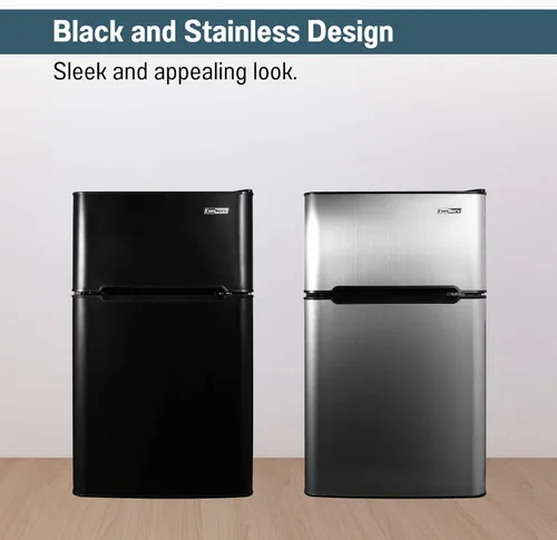 Vista 8 de Equator Advanced Appliances Conserv - Mini refrigerador compacto de acero inoxidable de 19 pulgadas, 2 puertas, 3cf, puerta reversible, 110 V