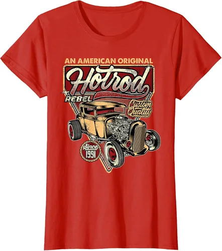 Vista 37 de Camiseta vintage Hot Rod Speed and Power para hombre Asphalt Grey