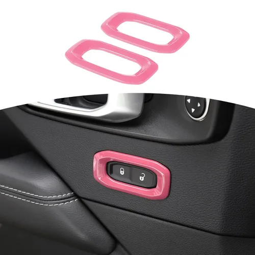 Vista 16 de RT-TCZ Para Wrangler JL Interruptor de bloqueo de puerta Cubierta de ajuste de botón azul bebé para Jeep Wrangler JL JLU Gladiator JT 2018-2024 Baby