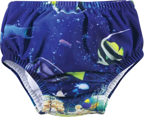 Vista 3 de Hudson Baby Pañales de natación unisex para bebé, Coral Reef Dolphin, 0-6 meses