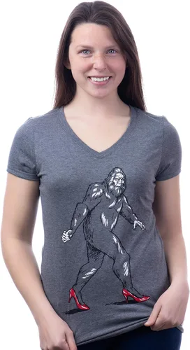 Vista 2 de Camisetas divertidas para mujer, con frase sarcástica y con cuello en V