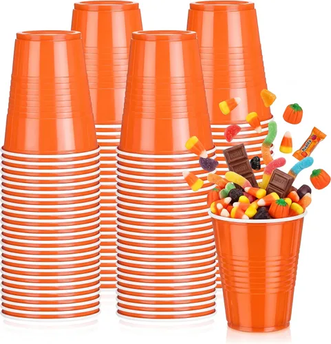 Vista 8 de Pickmesh Paquete de 50 Vasos de Plástico de 12 oz Vasos Desechables de Navidad a Granel para el Día de Año Nuevo, Bodas, Cumpleaños, Baby Shower