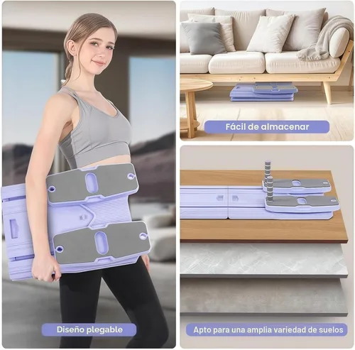 Vista 3 de Pilates Reformer Board Set - 2026 Foldable 8-in-1 Pilates Machine for Full Body Workouts, Ab Core Trainer with Resistance Bands, Portable Home