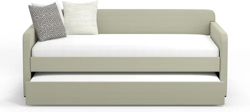 Vista 5 de Glenwillow Home Sofá cama doble Piatta con nido enrollable en color beige