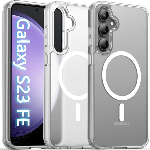 Vista 22 de Oterkin Funda magnética para Samsung Galaxy A17 mate, funda de teléfono A17 compatible con MagSafe esmerilada, translúcida, a prueba de golpes Negro